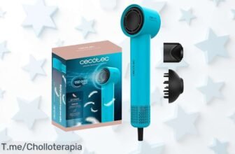 Secador Cecotec Rockstar Style Blue súper potente y silencioso motor 1500W a precio loco consigue el pelo perfecto con este super chollo compra ahora antes que se agote