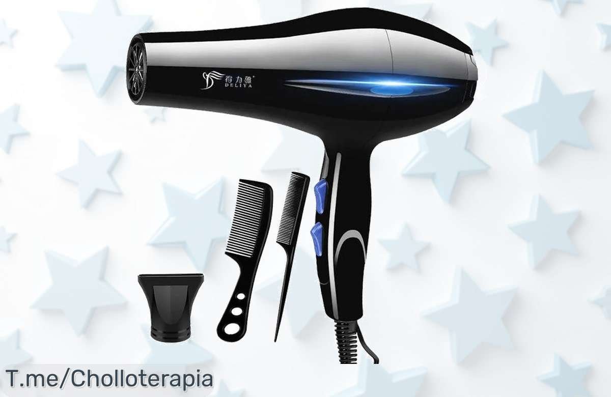 Secador de pelo profesional ultra rápido con función iónica para un acabado perfecto ahora a un precio loco y descuento brutal que no volverás a ver aprovecha ya este ofertón limitado