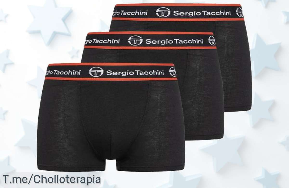 Sergio Tacchini bóxer pack de 3 calidad top con descuento brutal para que renueves tu ropa interior ya este ofertón volará ¡aprovecha precio loco único!