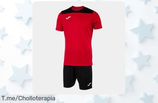 Set entrenamiento Joma Phoenix II hombre rojo y negro con ajuste seguro cintura elástica precio loco y descuento brutal para moverte sin límites aprovecha este ofertón único nunca visto corre ya