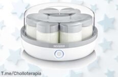 Severin yogurtera con 7 tarros de cristal libre de BPA disfruta del yogur casero más sano en un precio loco descuento brutal por tiempo limitado ¡corre y no te quedes sin!