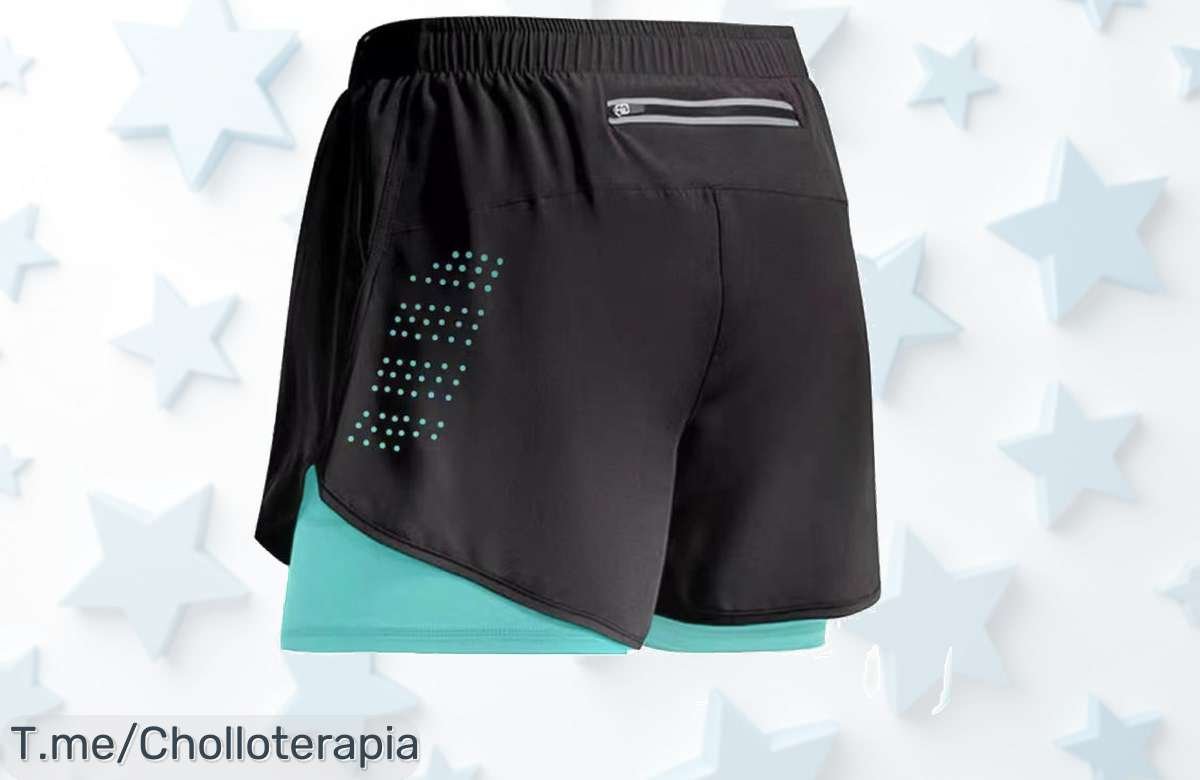 Shorts de correr 2 en 1 con diseño top y secado rápido el ofertón que nunca viste precio loco para entrenar cómodo y fresco compra ya antes que vuelen brinda tu mejor rendimiento