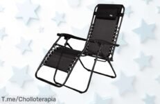 Silla gravedad cero plegable súper resistente con reposapiés y antivuelco un ofertón único que no dura aprovecha ya este descuento brutal precio loco de ganga