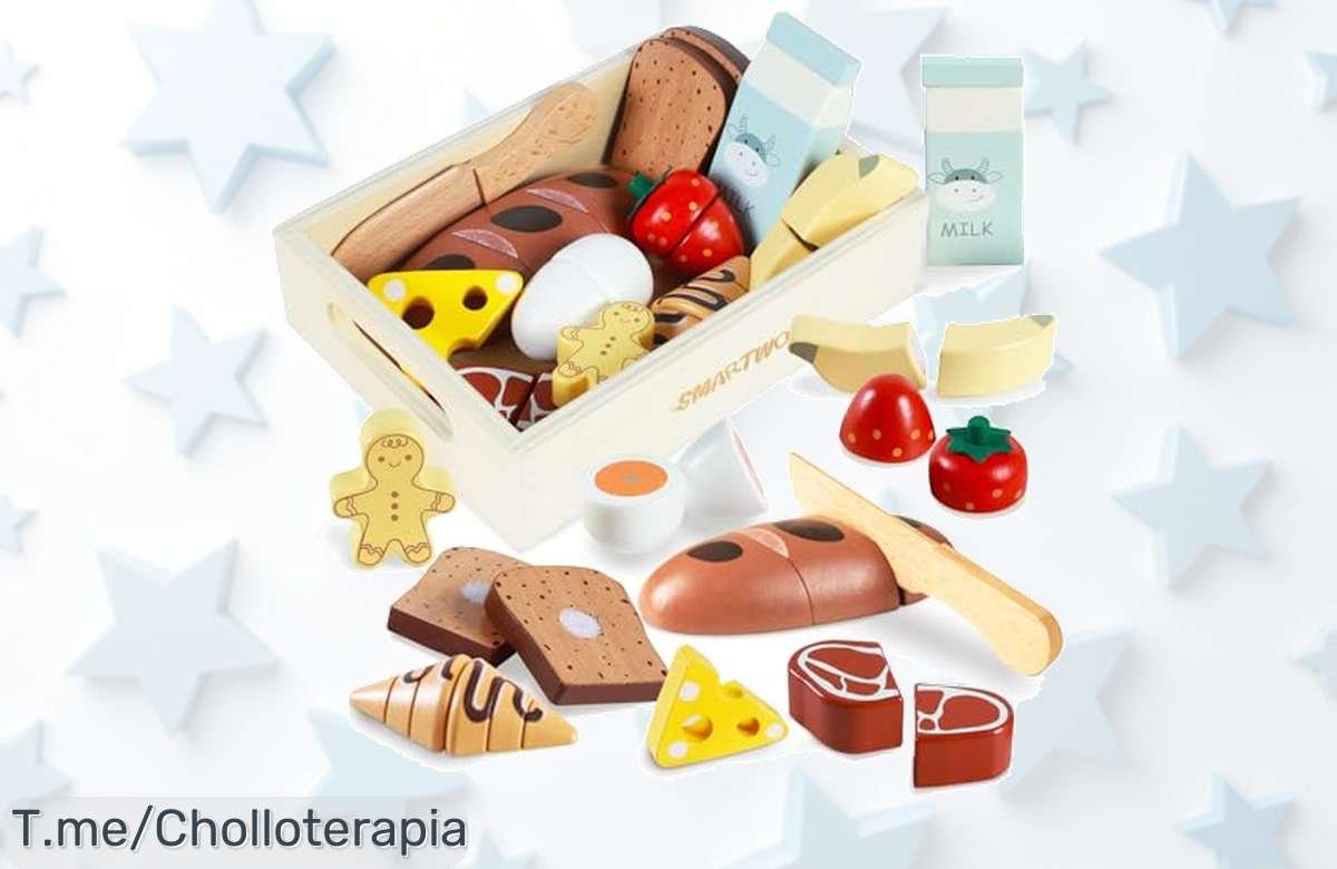 Smartwo juguete de comida madera con piezas para cortar frutas y verduras que despiertan creatividad un ofertón nunca visto y precio loco corre que vuela la oferta es limitada