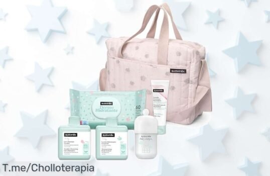 Suavinex bolso carro bebé con kit completo para cuidar su piel sensible en un precio loco nunca visto aprovecha este ofertón de descuento brutal antes que se agoten