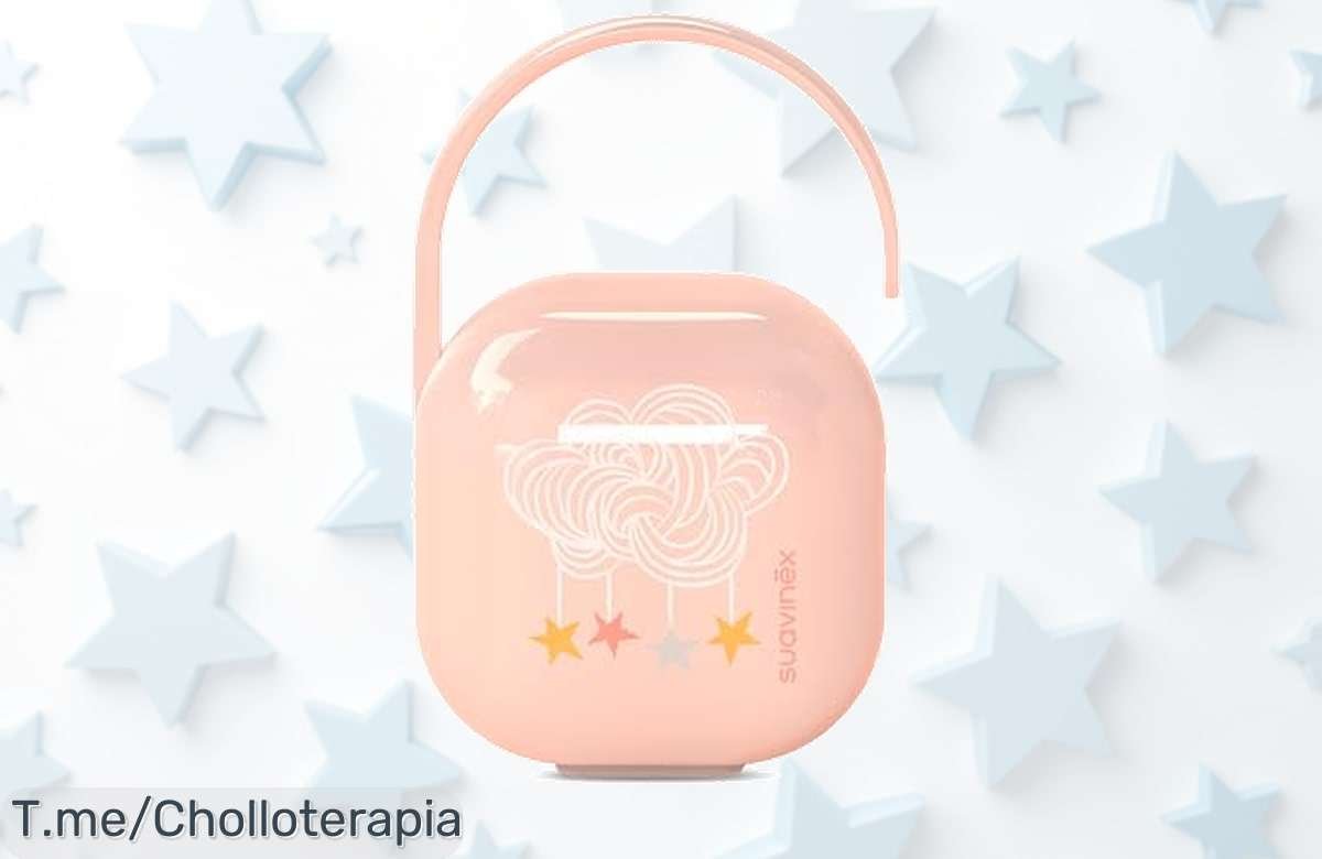 Suavinex portachupete con funda y asita flexible guarda 2 chupetes en un precio loco para que nunca los pierdas aprovecha este super chollo limitado ya