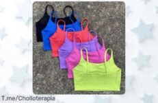 Sujetador deportivo con espalda descubierta y súper soporte precio de ganga para tu rutina deportiva no dejes pasar este ofertón descuento brutal por tiempo limitado compra ya