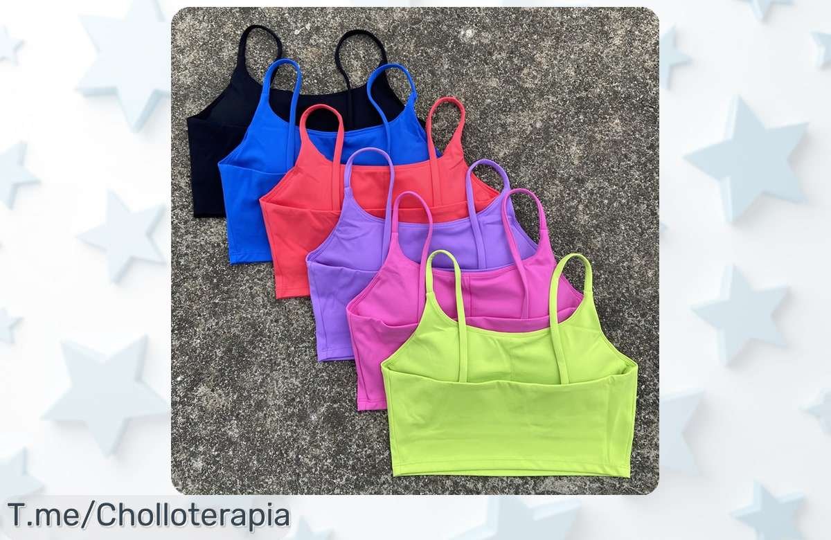 Sujetador deportivo con espalda descubierta y súper soporte precio de ganga para tu rutina deportiva no dejes pasar este ofertón descuento brutal por tiempo limitado compra ya