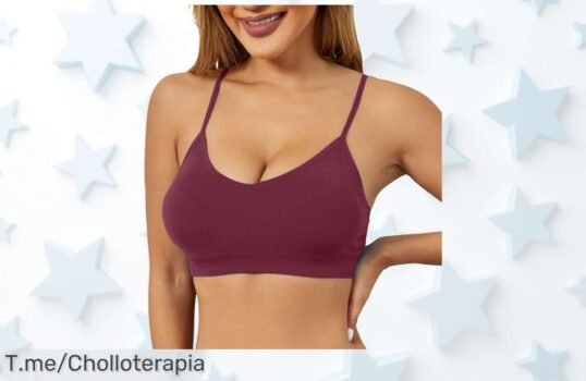 Sujetador deportivo con tirantes delgados y soporte firme para bustos grandes, descubre el super chollo con cierre frontal práctico y un descuento brutal ¡Compra ya!