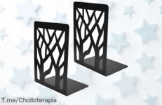 Sujetalibros metálicos súper resistentes en diseño elegante para tus libros un precio de ganga que nunca viste aprovecha este super chollo oferta limitada ¡compra ya!
