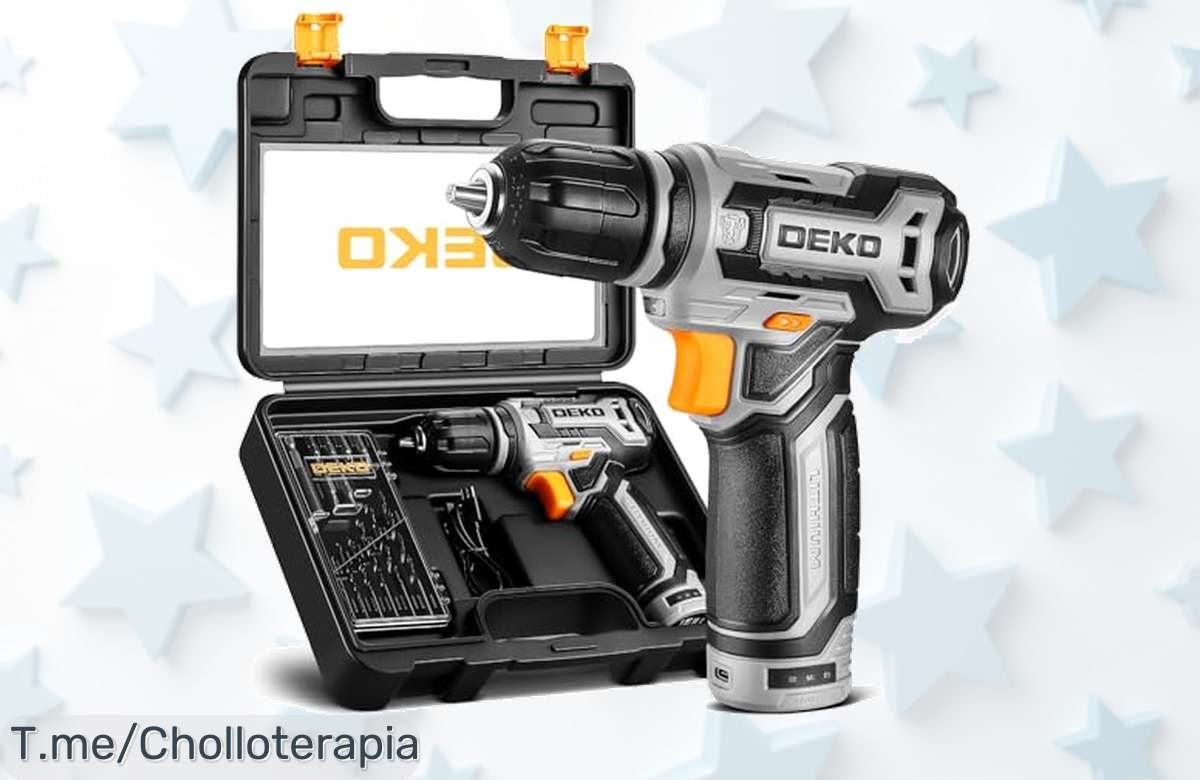 Taladro atornillador 12V con 42 accesorios fuerza brutal en un ofertón único aprovecha este descuento brutal y llévate el precio loco antes que se acabe