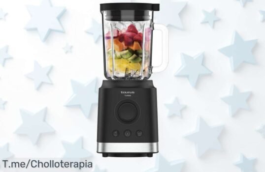 Taurus batidora de vaso 2000W con jarra de vidrio y cuchillas antirobo para hielo aprovecha este super chollo al precio loco nunca visto ¡compra ahora antes que vuela!