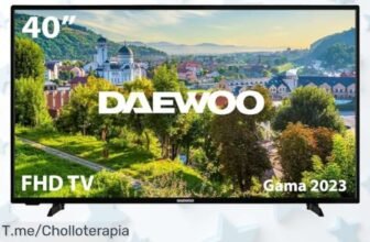 Televisión Daewoo LED 40” con imagen clarita y diseño moderno al precio loco de ganga nunca visto aprovecha este ofertón limitado antes que se agote