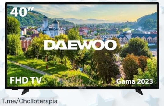 Televisión Daewoo LED 40” con imagen clarita y diseño moderno al precio loco de ganga nunca visto aprovecha este ofertón limitado antes que se agote