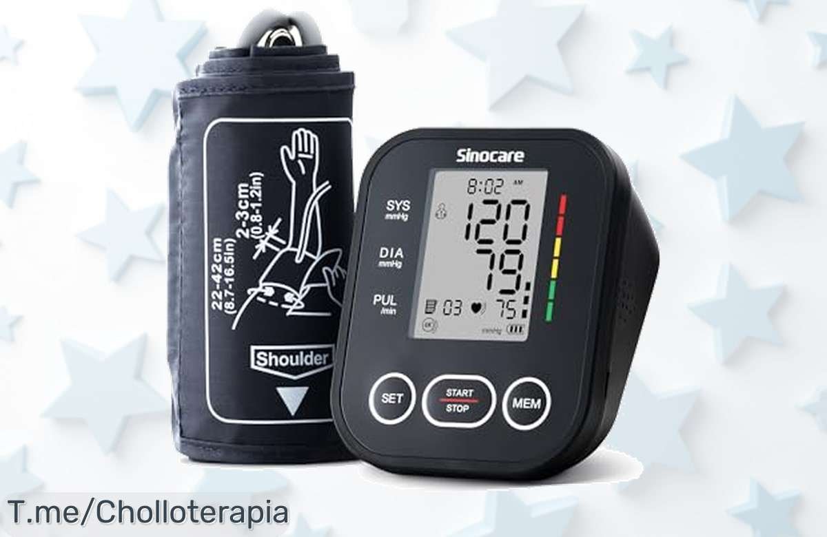 Tensiometro digital Sinocare con pantalla gigante y detección de arritmia el super chollo que cuida tu salud precio de ganga oferta nunca vista corre antes que acabe