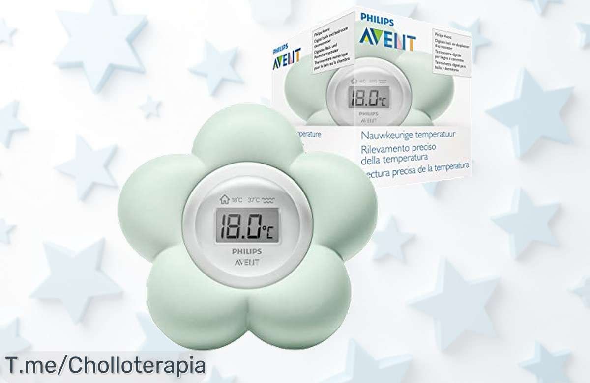 Termómetro digital Philips Avent resistente al agua con pantalla fácil de leer un ofertón único para cuidar a tu familia noche y día aprovecha este precio loco que vuela ya