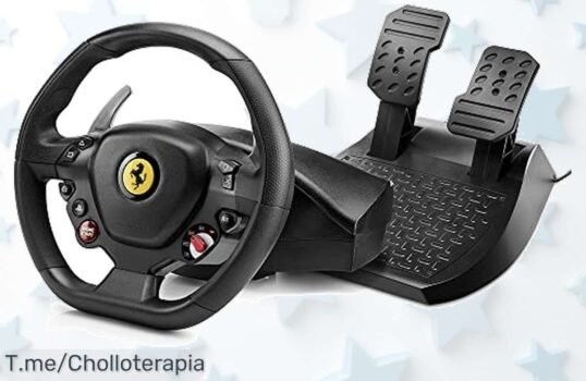 Thrustmaster T80 RW Ferrari 488 GTB con control ultra preciso un ofertón de precio loco que te pone al mando como nunca antes aprovecha el descuento brutal ya