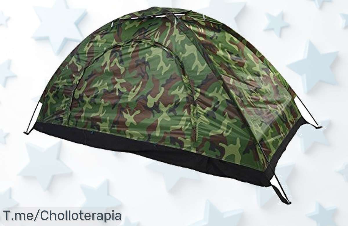 Tienda impermeable para una persona con súper ventilación descubre el super chollo que te permite acampar cómodo y seguro aprovecha este ofertón de precio loco ya