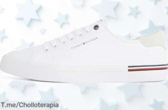 Tommy Hilfiger blanco con suela vulcanizada un super chollo que eleva tu estilo a otro nivel aprovecha este descuento brutal y precio de ganga antes que se acabe la oferta nunca vista