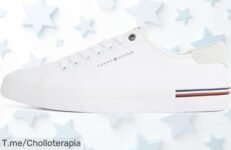 Tommy Hilfiger sneaker blanco diseño único suela vulcanizada a un precio loco aprovecha este ofertón de descuento brutal nunca visto que vuela no lo pierdas ya compra