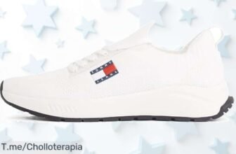 Tommy Jeans Runner sneaker blanco ecru diseño top y ajuste perfecto descuento brutal precio loco solo por tiempo limitado cómpralas ya antes que vuelen