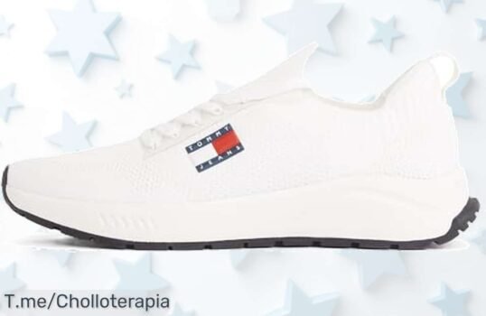 Tommy Jeans Runner sneaker blanco ecru diseño top y ajuste perfecto descuento brutal precio loco solo por tiempo limitado cómpralas ya antes que vuelen