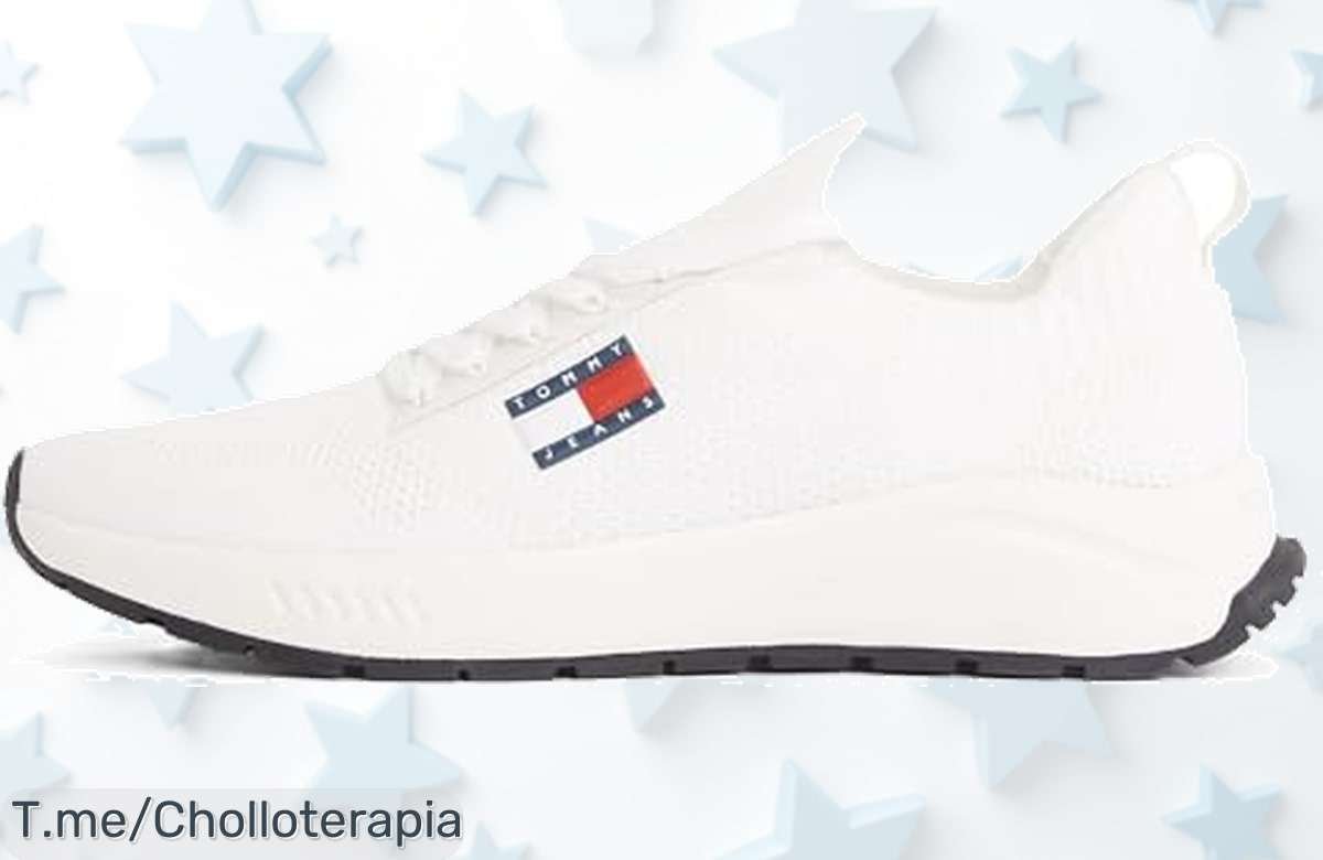 Tommy Jeans Runner sneaker blanco ecru diseño top y ajuste perfecto descuento brutal precio loco solo por tiempo limitado cómpralas ya antes que vuelen