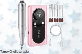 Torno para uñas profesional a 45000 RPM con pantalla LCD y batería recargable un super chollo al mejor precio de ganga oferta limitada no te lo pierdas hoy