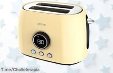 Tostadora Cecotec ClassicToast 8000 con ranuras extraanchas para tostadas perfectas y bollos calientes aprovecha este ofertón a precio loco que no durará mucho actúa ya