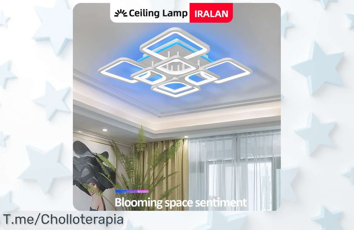 Transforma Tu Hogar Con Esta Luz De Techo LED A Precio Loco: Candelabro Moderno Y Regulable, ¡Ilumina Cada Rincón Con Este Ofertón Único! ¡Compra Ya Antes Que Se Agoten!