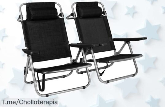 Transforma Tu Verano con el Pack de Dos Sillas de Playa Plegables a Precio de Regalo, ¡Ofertón Limitado que No Se Repite! Compra Ahora y No Te Quedes Sin Diversión
