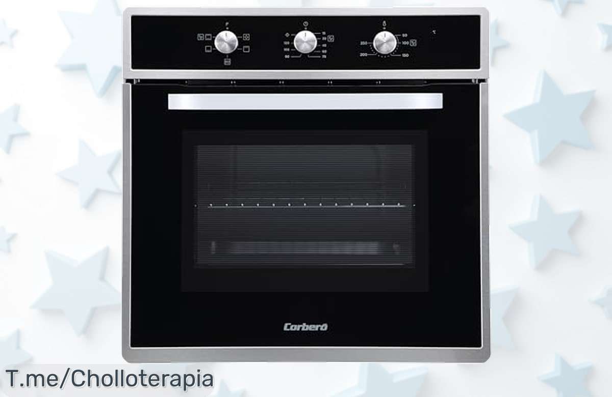 Transforma tu cocina con el horno Corberó de 70L a un precio loco, diseño elegante y cocción rápida. ¡No te pierdas este ofertón antes que se agote!