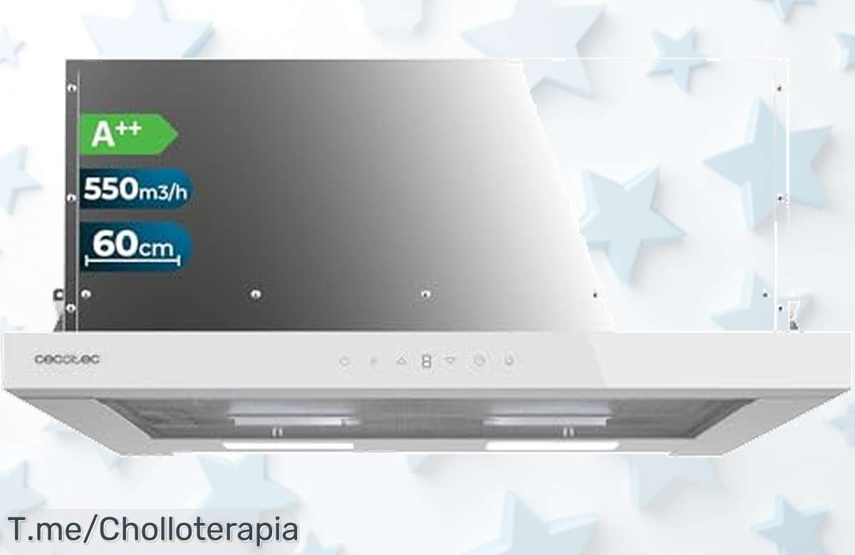 Transforma tu cocina con la campana extractora Perfect, ¡un succionador de 550 m³/h que hará todo por ti! Aprovecha este ofertón antes de que se agote.