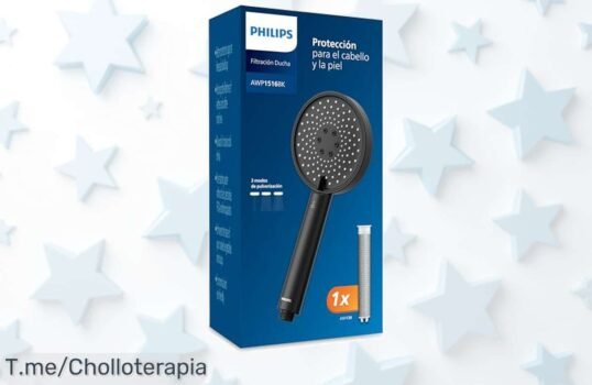 Transforma tu ducha con el filtro Philips triple acción que elimina cloro y suciedad cuida piel y cabello ¡Precio loco, descuento brutal por tiempo limitado corre ya!