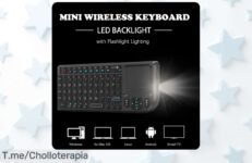 Transforma tu experiencia al usar el PC con este teclado inalámbrico 2,4G y ratón táctil a un precio loco; ¡diversión garantizada pero actúa rápido antes de que se agoten!