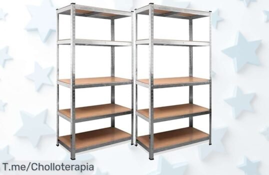 Transforma tu hogar con estas estanterías galvanizadas a un precio loco, perfectas para organizar todo ¡Compra ya antes de que se acaben!