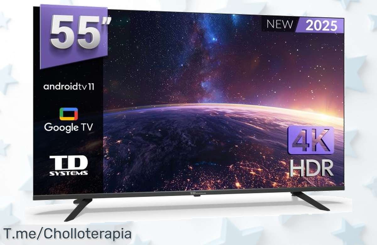 Transforma tu hogar en un cine con la Smart TV de 55 pulgadas 4K y control por voz ¡Descuento brutal! No te quedes sin el ofertón, actúa ya antes que se agote.