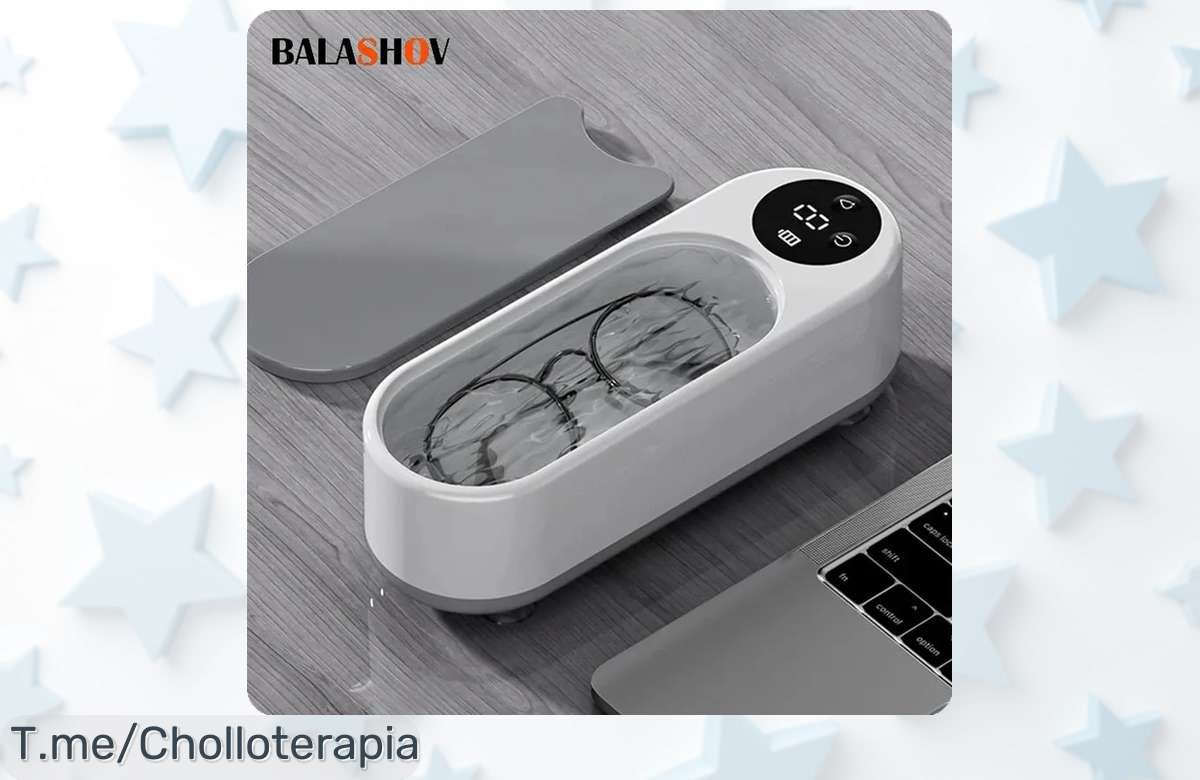 Transforma tu limpieza con la máquina ultrasónica de 450ml, ¡ofertón exclusivo que nunca has visto! Limpieza profunda al instante. Compra ya y no te quedes sin ella.