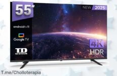 Transforma tu sala en un cine con la Smart TV 55 4K y Hey Google a un precio loco, ¡ofertón único por tiempo limitado! No dejes pasar esta ganga y comprala ya