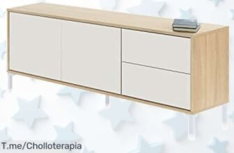 Transforma tu salón con este mueble TV moderno y aprovecha un precio loco que no volverá ¡Montaje fácil incluido! Hazlo tuyo YA antes de que se acabe esta oferta única