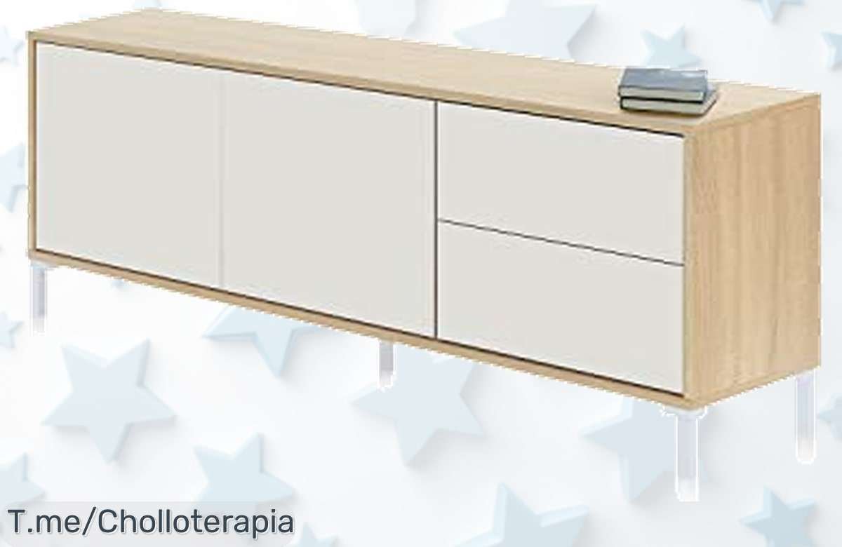 Transforma tu salón con este mueble TV moderno y aprovecha un precio loco que no volverá. ¡Montaje fácil incluido! Hazlo tuyo YA antes de que se acabe esta oferta única.