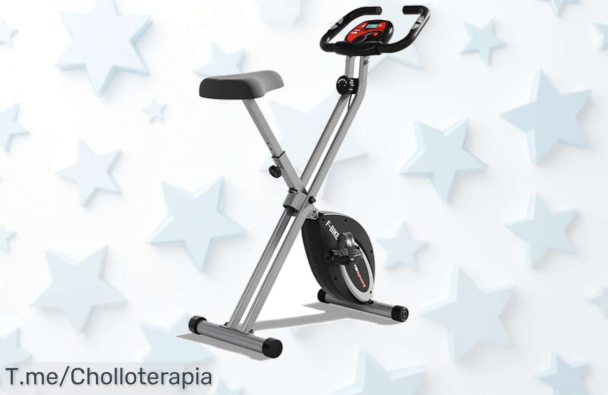 Ultrasport FBike la bici estática plegable silenciosa con resistencia ajustable super chollo y precio loco que no puedes dejar pasar compra ya antes que se agote