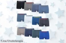 Uomo boxer lycra sin costuras 12 colores lisos con descuento brutal precio de ganga nunca visto super chollo para moverte libre y cómodo aprovecha ya esta oferta limitada