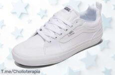 Vans Filmore hombre en canvas blanco con tiradores fáciles y diseño clásico 90’s el super chollo que vuela en tallas precio loco nunca visto cómpralas ya antes del descuento brutal