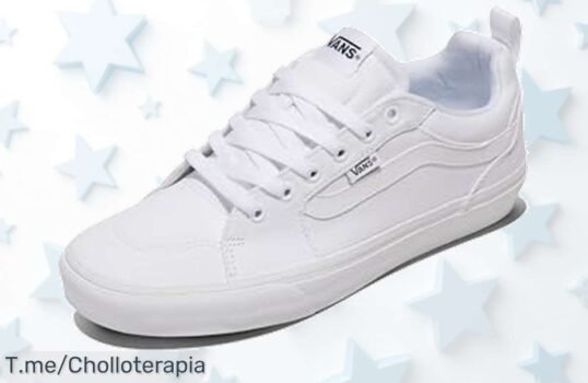 Vans Filmore hombre en canvas blanco con tiradores fáciles y diseño clásico 90’s el super chollo que vuela en tallas precio loco nunca visto cómpralas ya antes del descuento brutal