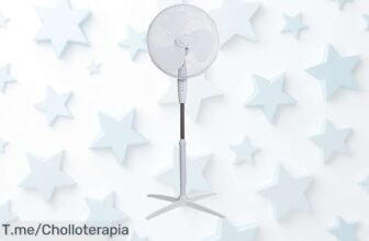 Ventilador Russell Hobbs potente y ligero que gira 90 grados para refrescar todo ahora con un super chollo de descuento brutal precio de ganga ¡no lo dejes escapar!