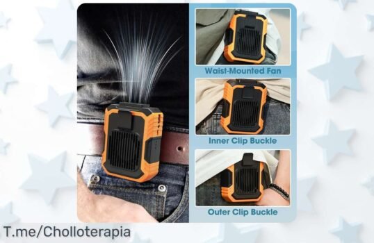 Ventilador de cintura portátil súper potente con clip al precio loco que refresca sin esfuerzo aprovecha este ofertón único con descuento brutal antes de que se agote