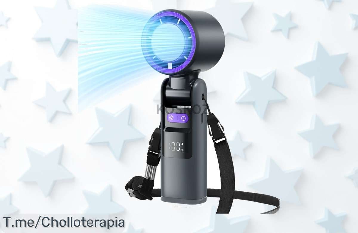 Ventilador de mano 3 en 1 con linterna y turbo aire que enfría al instante disfruta del descuento brutal nunca visto único precio loco no esperes más consigue tu super chollo ya