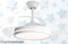 Ventilador de techo Aura con motor ultrasilencioso y luz regulable a precio loco descubre este super chollo con descuento brutal que vuela ¡compra ya antes que se agote!