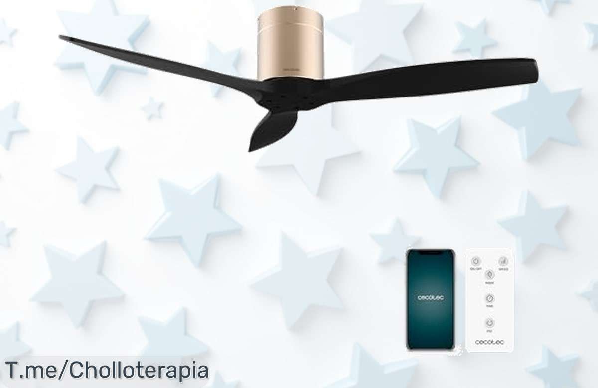Ventilador de techo Cecotec EnergySilence con motor ultrasilencioso y control wifi disfruta un aire fresco donde quieras al mejor precio loco oferta limitada corre rápido